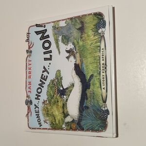 🐢Jan Brett Honey..Honey..Lion, A Story From Africa Hardback Book w/Cover (2005)